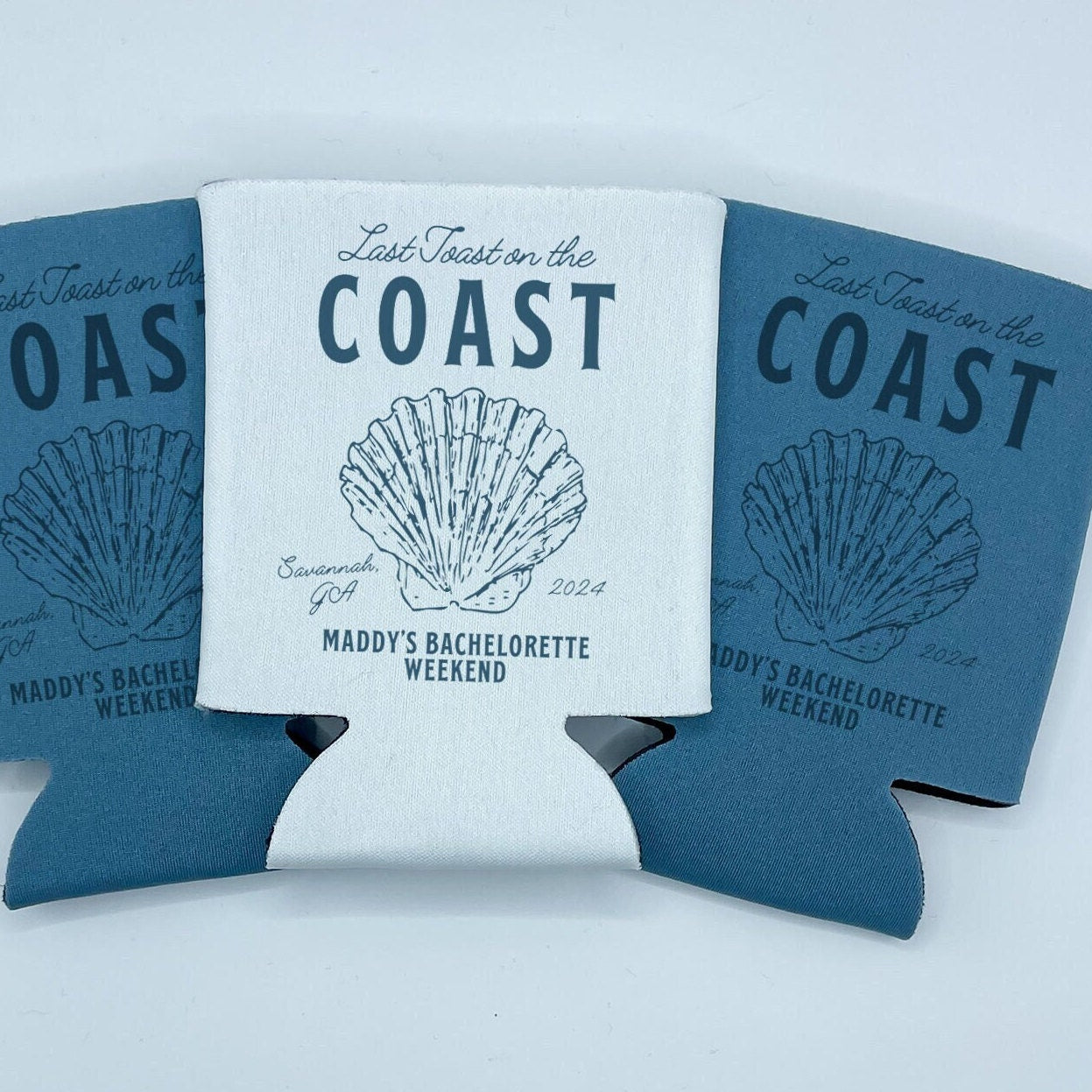 Last Toast on the Coast | Coastal Cocktail Country Club Bachelorette | Can Cooler Bachelorette Party | Custom Can Cooler | Coastal Bachelor