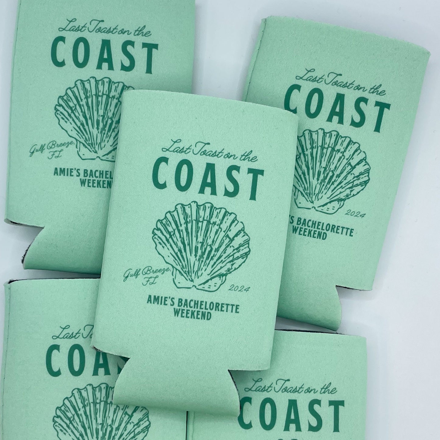 Last Toast on the Coast | Coastal Cocktail Country Club Bachelorette | Can Cooler Bachelorette Party | Custom Can Cooler | Coastal Bachelor