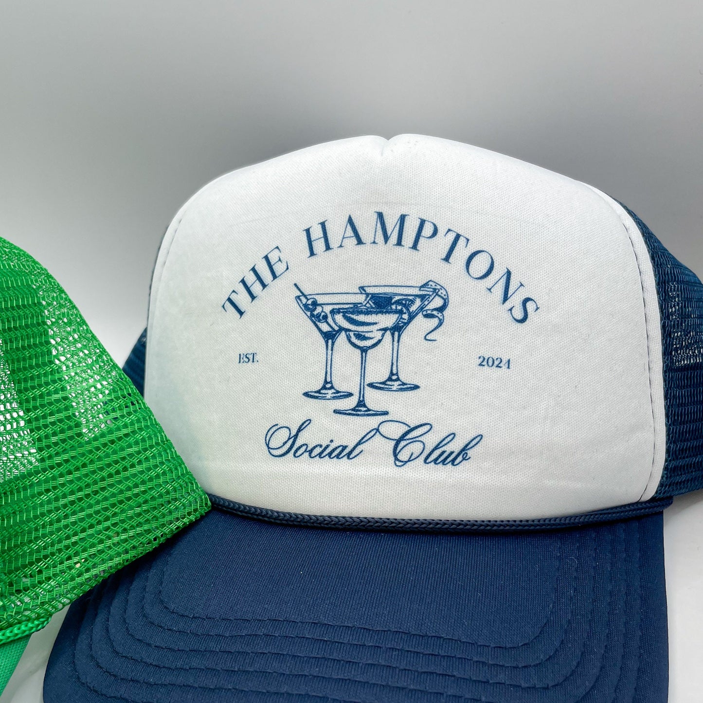 Custom Coastal Cocktail Bachelorette Hats | Custom Beach Bachelorette Trucker Hat | Social Club | Luxury Bachelorette Merch | Rosemary
