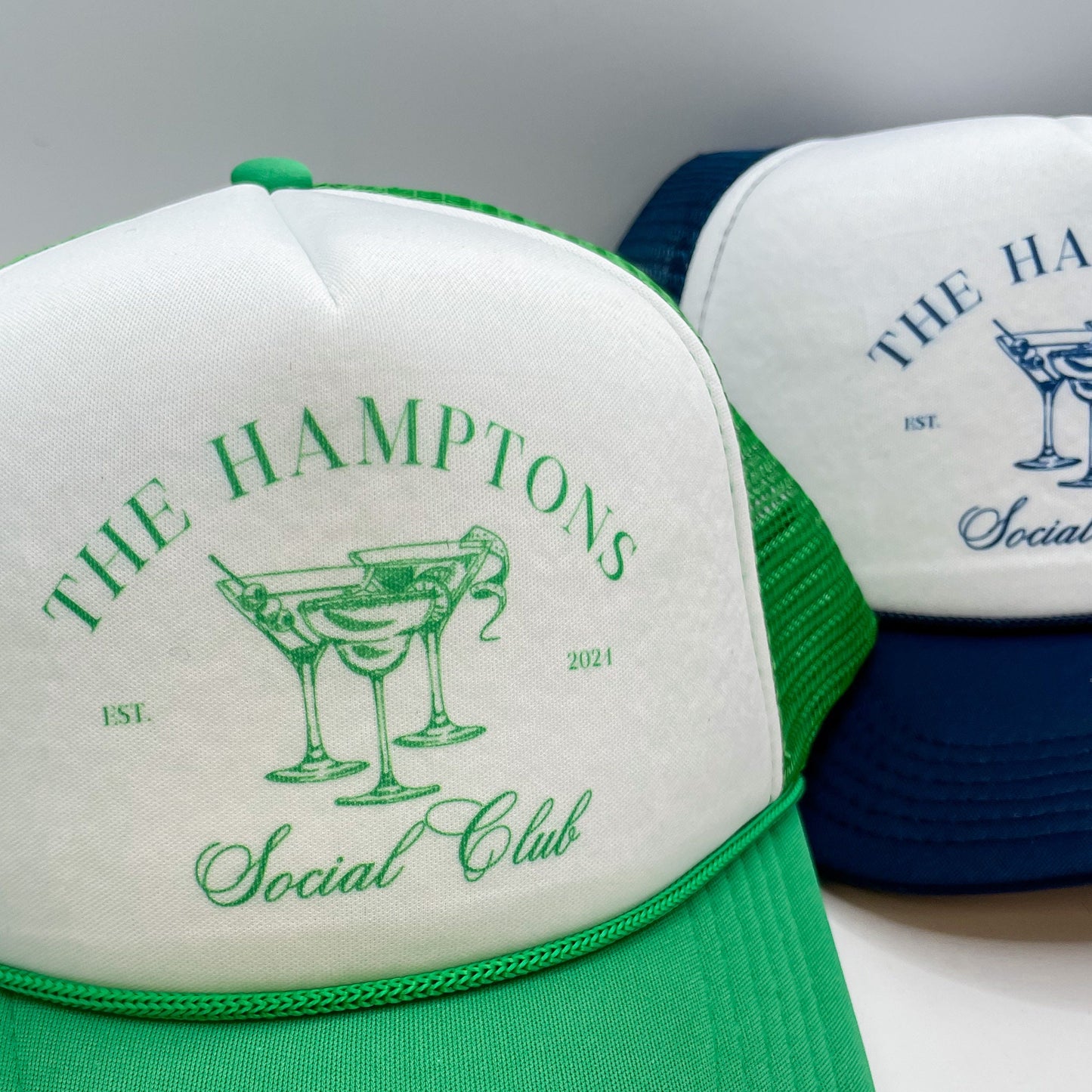 Custom Coastal Cocktail Bachelorette Hats | Custom Beach Bachelorette Trucker Hat | Social Club | Luxury Bachelorette Merch | Rosemary