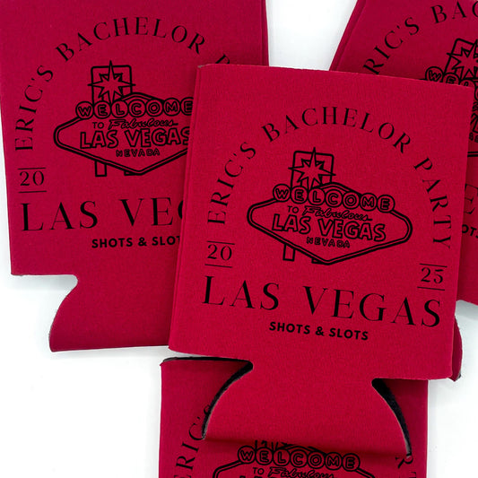 Custom Bachelor Party Can Cooler | Casino Gambling Bachelor Party | Las Vegas Bachelor Party | Bachelor Party Favor | Groomsman Gift