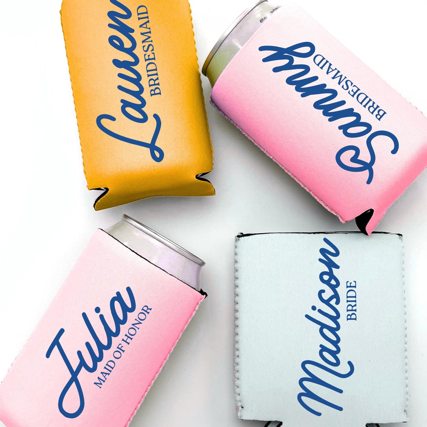 Bridesmaid Proposal Slim Can Coolers with Names | Bridesmaid Gift | Bride, Bridesmaid, Maid of Honor, Mother of Bride | Bridesmaid s
