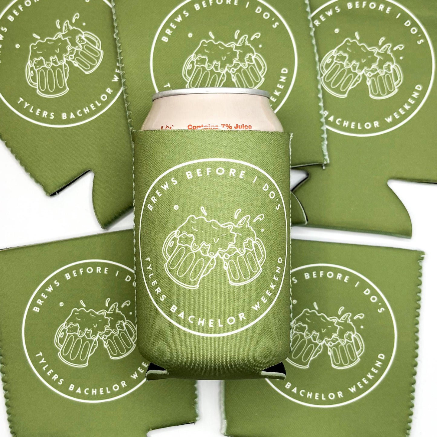 Custom Bachelor Party Can Cooler | Brews Before I Do | Beer Bachelor Party | Brewery Bachelor Party | Bachelor Party Favor | Groomsman Gift