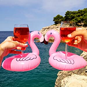 Mini Flamingo Inflatable Drink Holders