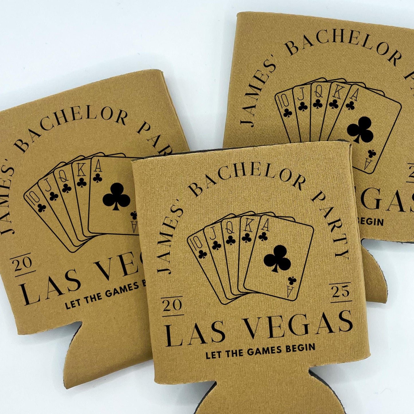 Las Vegas Bachelor Party Can Coolers | Custom Casino & Vegas Trip Drink Cooler