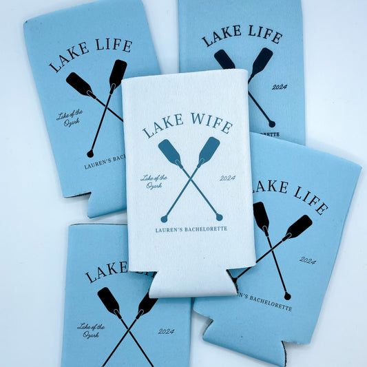 Personalized Lake Life Bachelorette Can Cooler | Custom Can Cooler | Lake of the Ozarks Bachelorette Party | Last Splash Custom Party Favors