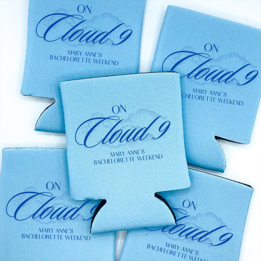 On Cloud 9 | On Cloud Nine | On Cloud Wine | Coastal Bachelorette Party | Sleep Over Slumber Party Bach | Bachelorette Party Favor Cooler