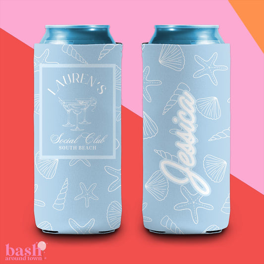 Last Toast on the Coast Can Cooler |Coastal Cocktail Bachelorette | Bachelorette Party | Beach Vacation Bachelorette Party Can Coolers