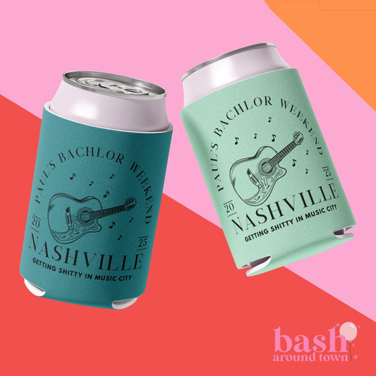 Bachelor Party Can Cooler, Nashville, Bachelor Party, Nashville Bachelor Party, Bachelor Party Favor, Birthday Party, Groomsman Gift