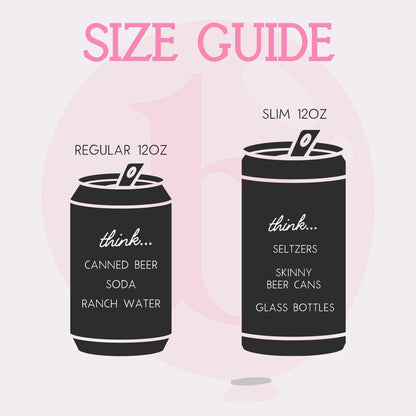 Personalized Skiing Bachelorette Can Cooler | Winter Bachelorette Party Snow Custom Can Cooler | Aspen Colorado Apres Ski Club Party Favors