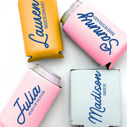 Bridesmaid Proposal Slim Can Coolers with Names | Bridesmaid Gift | Bride, Bridesmaid, Maid of Honor, Mother of Bride | Bridesmaid s