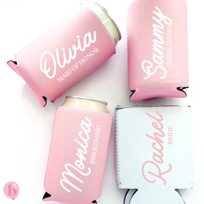 Bridesmaid Proposal Slim Can Coolers with Names | Bridesmaid Gift | Bride, Bridesmaid, Maid of Honor, Mother of Bride | Bridesmaid s