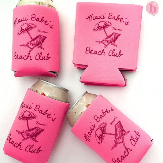 Beach Club Bachelorette Can Cooler | Last Luau Custom Can Cooler | Beach Bachelorette Party | Tropical Girls Weekend | Custom Party Favors