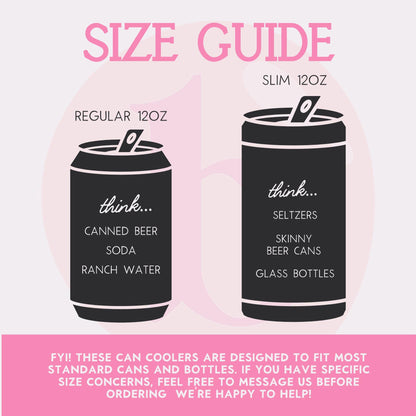 Girls Gone Mild Bachelorette Can Coolers, Spa Personalized Can Sleeves, Custom Bachelorette Party Favors, Girls Night In Can Holder