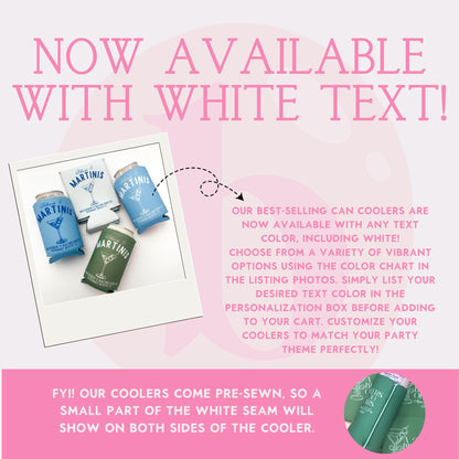 Girls Gone Mild Bachelorette Can Coolers, Spa Personalized Can Sleeves, Custom Bachelorette Party Favors, Girls Night In Can Holder