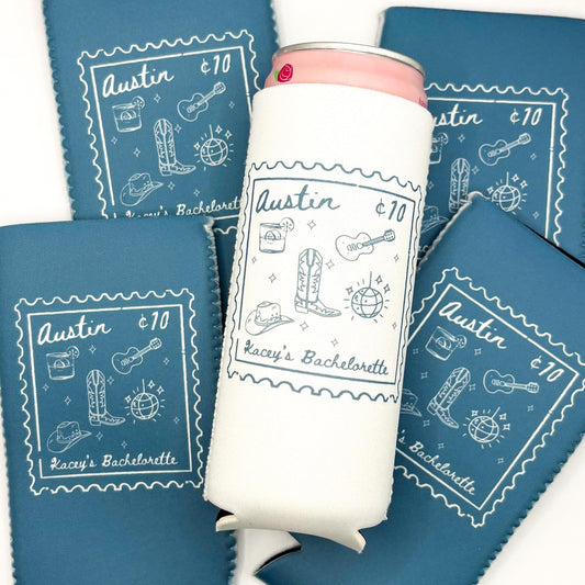 Personalized Austin Texas Bachelorette Party Can Coolers | Custom Last Rodeo Bachelorette Can Cooler | Party Favors | Nashville Cowgirl