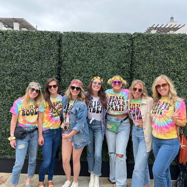 Dazed and Engaged Tie-Dye Bachelorette Party Shirts