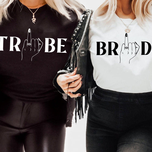 Bride Tribe Ring Finger Bachelorette Party Shirts