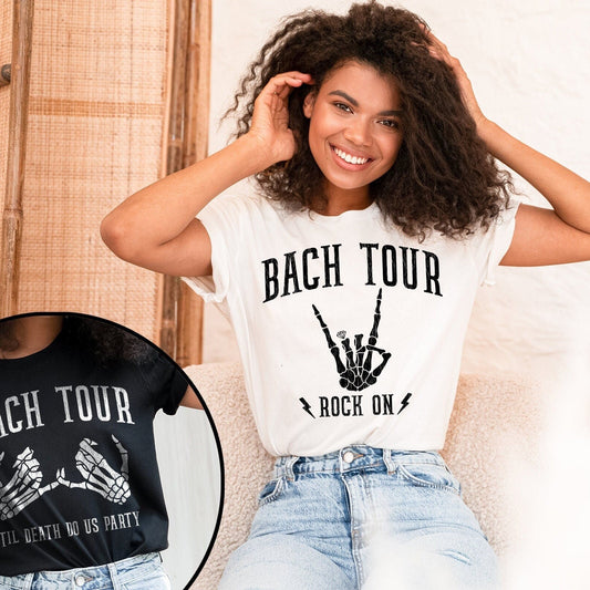 Bach Tour Rock n Roll Bachelorette Party Shirts