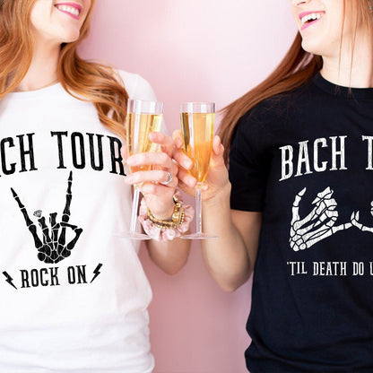 Bach Tour Rock n Roll Bachelorette Party Shirts