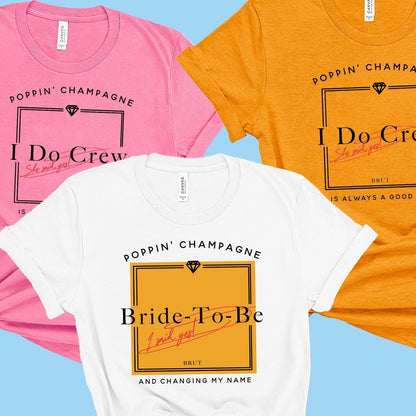 Champagne Inspired Bachelorette Party Shirts