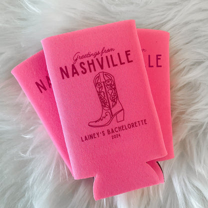 Personalized Last Rodeo Bachelorette Can Coolers | Country Bachelorette Favors | Bachelorette Party |  Can Coolers | Texas Nashville