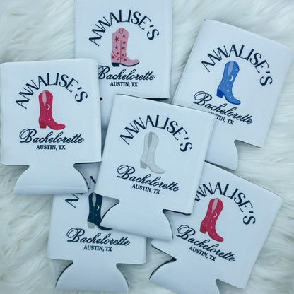Personalized Last Rodeo Bachelorette Can Coolers | Country Bachelorette Favors | Bachelorette Party |  Can Coolers | Texas Nashville