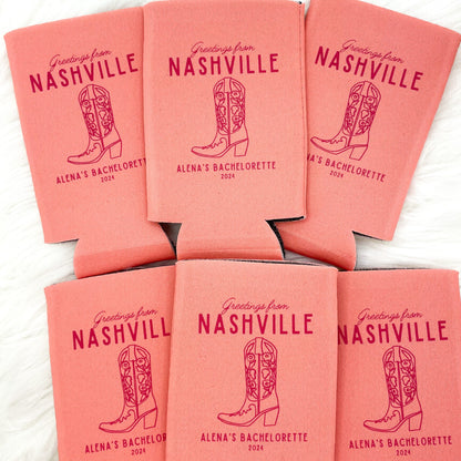 Personalized Last Rodeo Bachelorette Can Coolers | Country Bachelorette Favors | Bachelorette Party |  Can Coolers | Texas Nashville