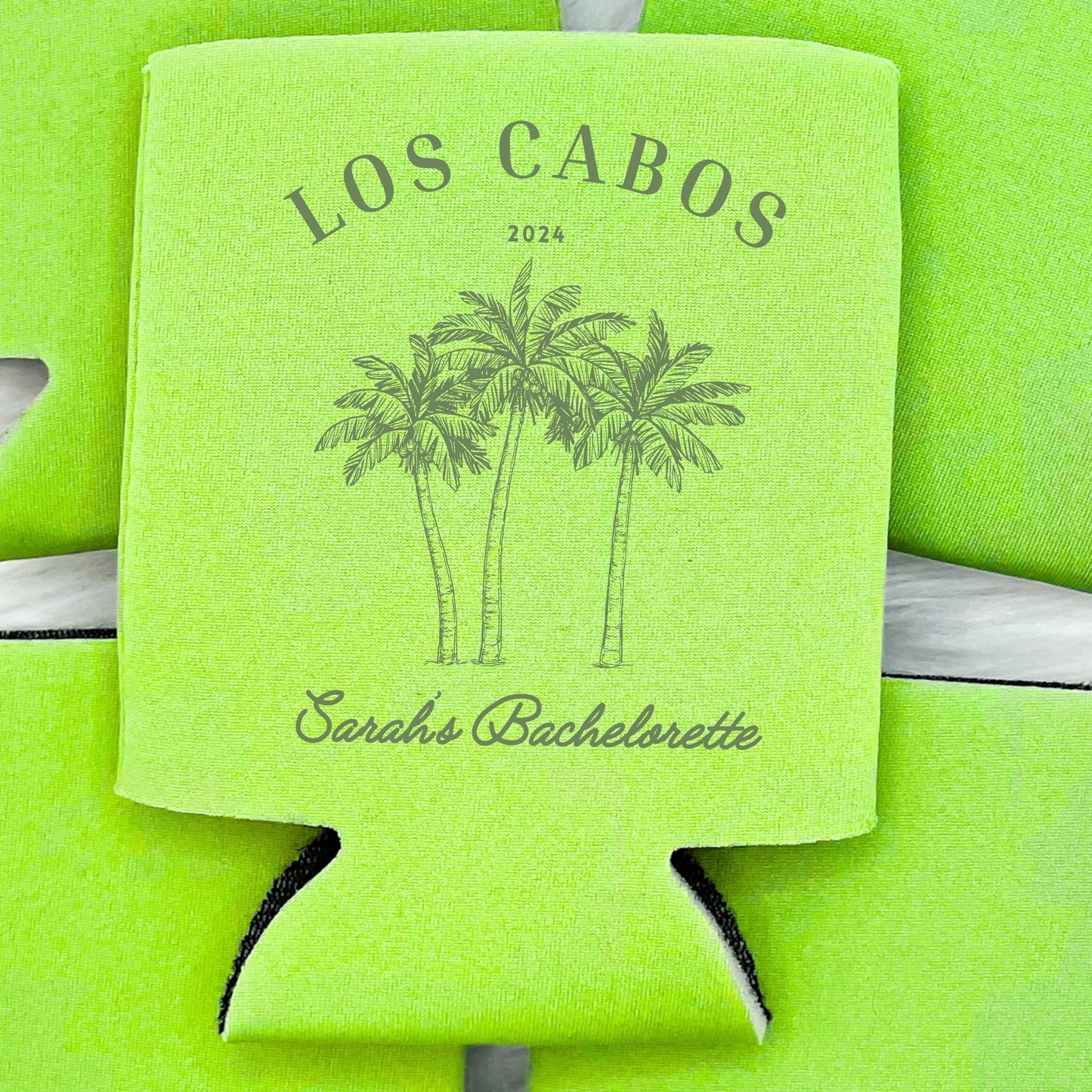 Personalized Mexico Bachelorette Can Cooler | Custom Can Cooler | Margarita Bachelorette Party | Scottsdale, Tequila | Custom Party Favors
